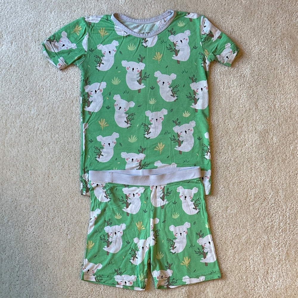 Little Sleepies Green Koala Pajama Set